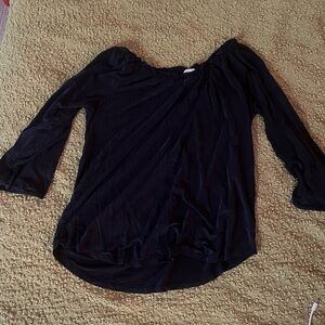 Off the shoulder black top
